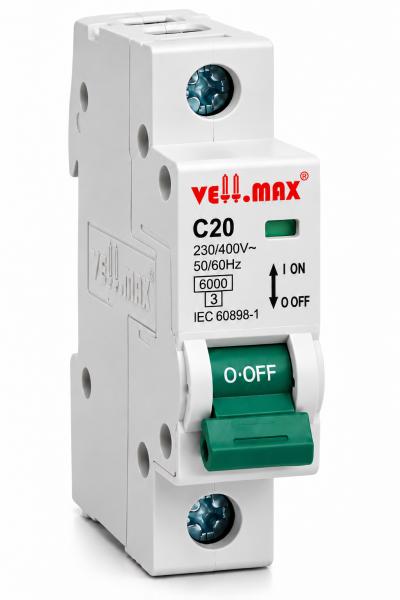 20A Miniature Circuit Breaker (MCB) Vellmax