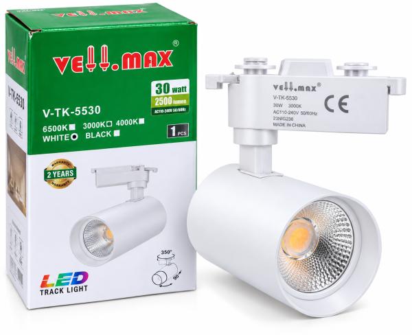 30W Track Light Rail Vellmax WH/WW 5530 Series