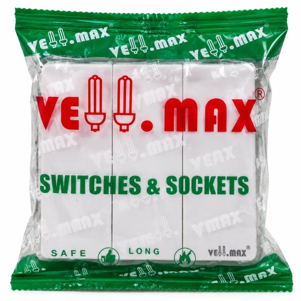 3 Gang 2 Way Vellmax White Switch 6103 Series
