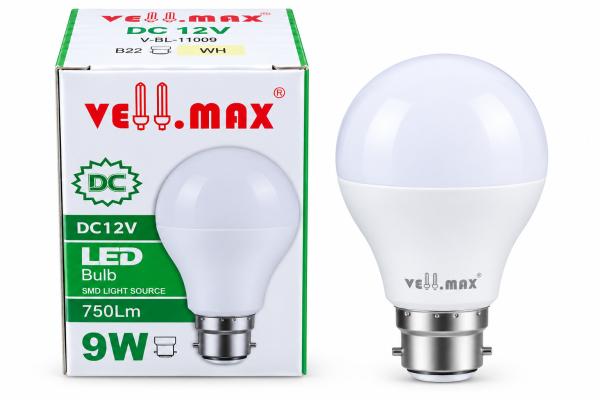 VELLMAX 9W DC 12V LED Bulb — White