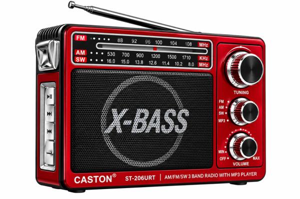 Caston ST-206URT X-Bass AM/FM/SW 4 Band Radio