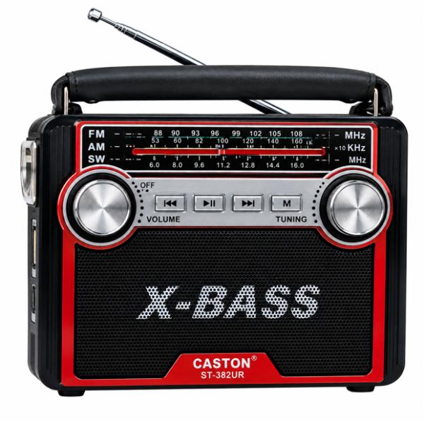 Caston ST-382UR X-Bass AM/FM/SW 3 Band World Radio
