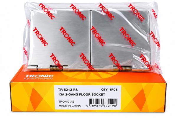Floor Socket Twin Metal 13A Tronic