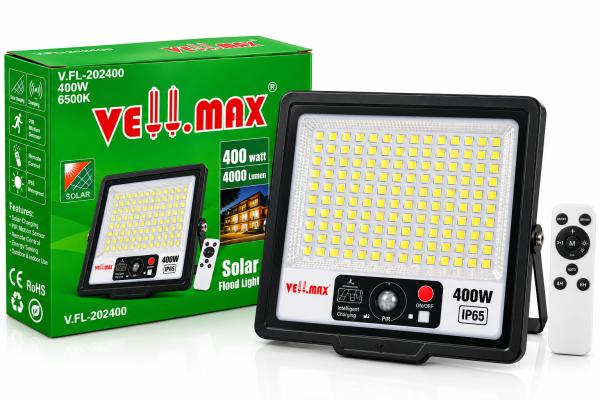 400W Vellmax Solar LED Flood Light Sensor V-FL-202400