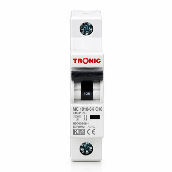 10A MCB (Miniature Circuit Breaker) Tronic  MC 1010-6K C10