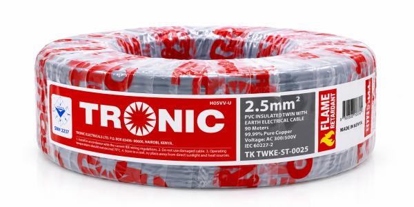 Tronic 2.5mm Twin with Earth Cable 90m Roll (TK TWKE-ST-0025)