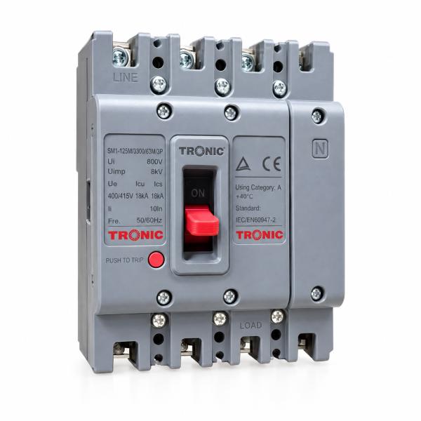 250A 4 Pole MCCB Tronic MG 250L-0250-04 
