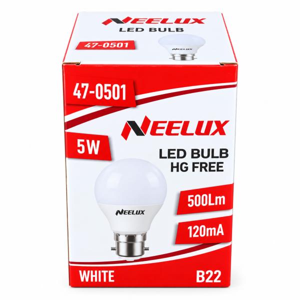 5W B22 NEELUX BULB (WHITE)