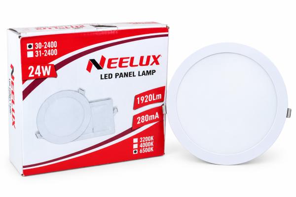 24W RECESS PANELL ROUND NEELUX(WHITE)