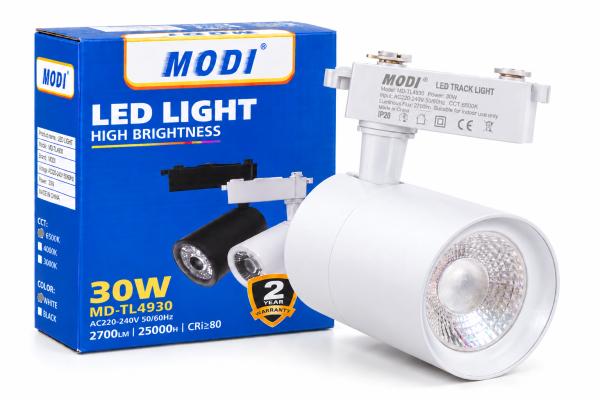 30W TRACKLIGHT RAIL BODY WH/WH MODI TL4930 A168