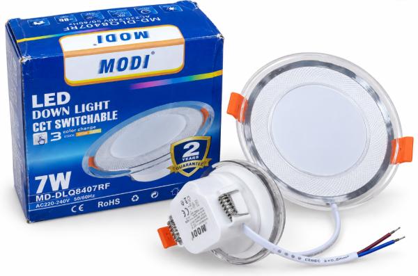 7W MODI 3IN1 DOWNLIGHTER  DLQ8407RF  WARM WHITE