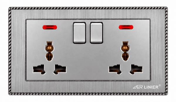 LINEAR SILVER TWIN SOCKET