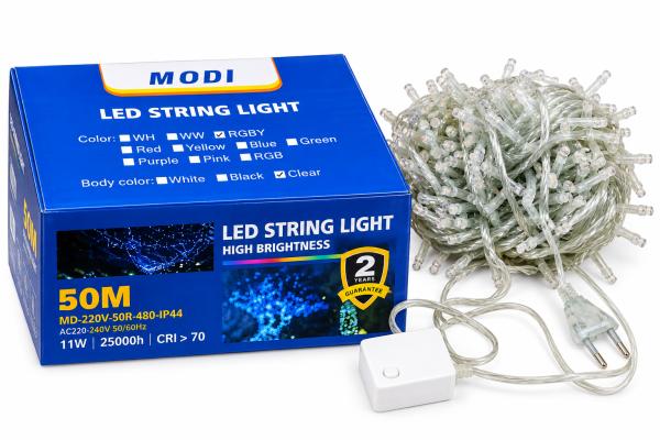 AZ006 MODI CHRISTMASS LIGHT 50R-480 CLEAR RGB
