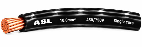 10.0MM ASL SINGLE BLACK PER METER