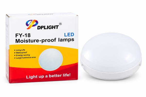 18W BULKHEAD ROUND DP LIGHT
