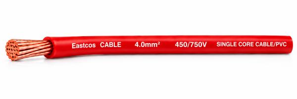 4.0MM Eastcos Cable SINGLE RED PER METER
