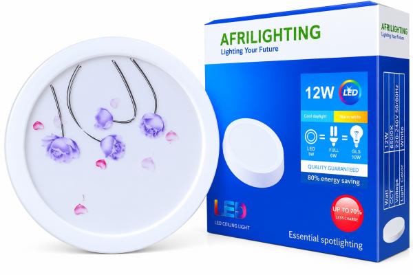 12W SURFACE PANEL WHITE FLOWER AFRILIGHT