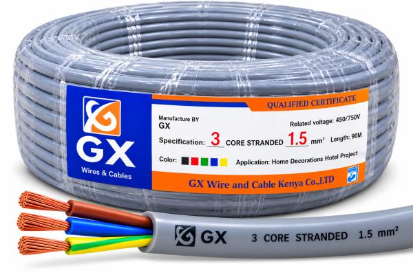 1.5MM GX CABLE TWIN WITH EARTH 90 METER ROLL