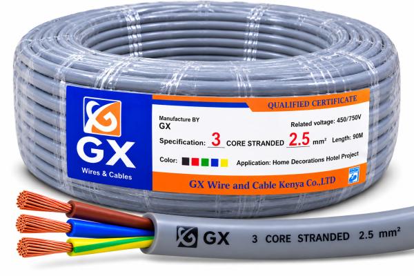 2.5MM GX CABLE TWIN WITH EARTH 90 METER ROLL