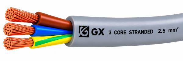 2.5MM GX CABLE TWIN WITH EARTH PER METER