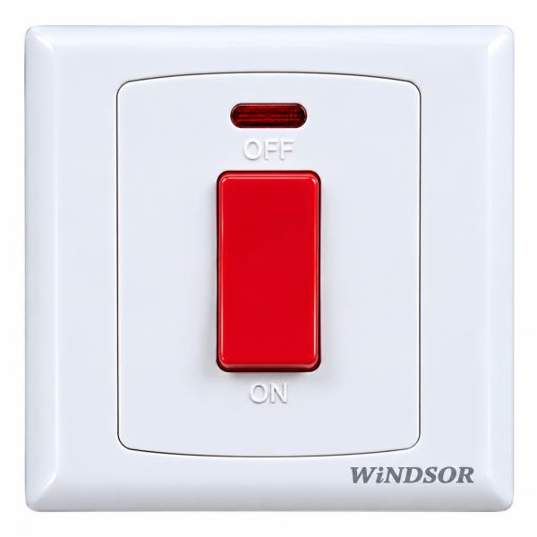 45A DP SWITCH SCREWLESS WINDSOR