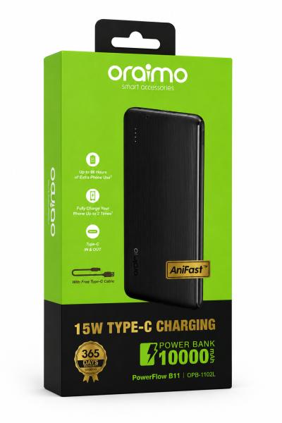 Oraimo PowerFlow B11  10000mAh Power Bank (OPB-1102)