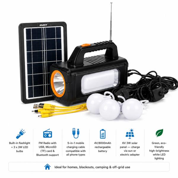  DAT Solar Home Lighting System ( AT-9013)