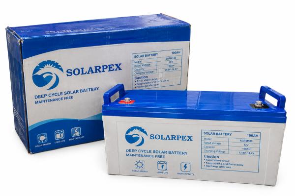 Solarpex N100R 12V 100Ah Deep Cycle Solar Battery
