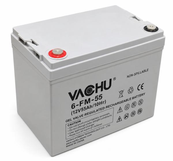 Yachu 6-FM-55 12V 55Ah Gel Solar Battery