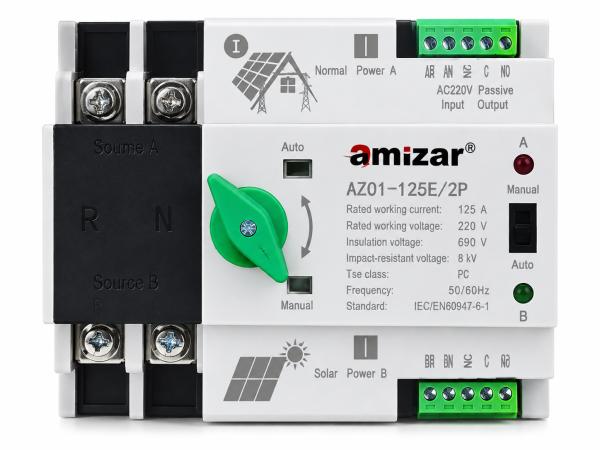 AMIZAR 2-Pole Automatic Transfer Switch (ATS)